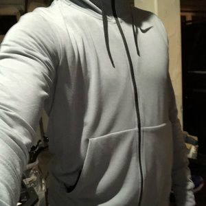 Adidas Dry fit large jacket silver grey